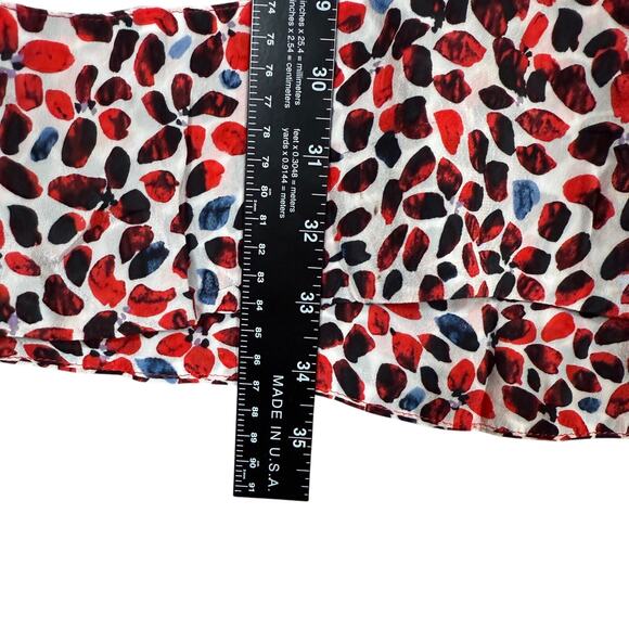 Reiss Anush Red Black White Abstract Print Dress Vintage Look Women’s | Size 4 - Picture 13 of 14